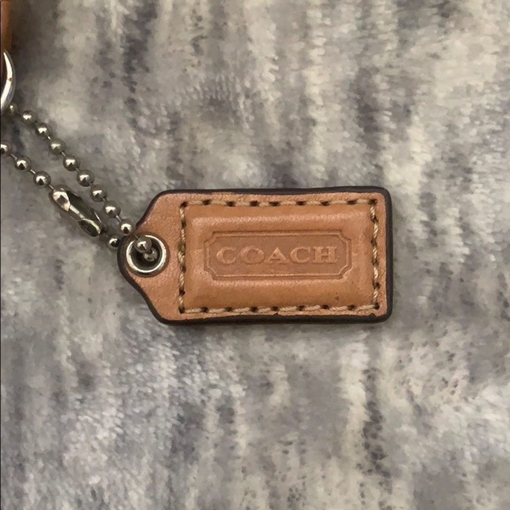 Coach satin signature wristlet